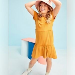 Old Navy Tiered Rib-Knit Short-Sleeve Dress for Girls